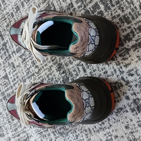 Gucci rhyton GG sneakers size 39.5 us 9.5 - Picture 5 of 8